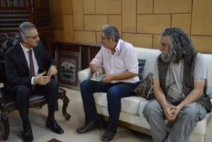 YNK Politbüro Sekreteri Hikmet Karim (Mala Bakhtiar)'la Süleymaniye'de yaşayan gazeteci-yazar Necmettin Salaz'la birlikte görüştük.